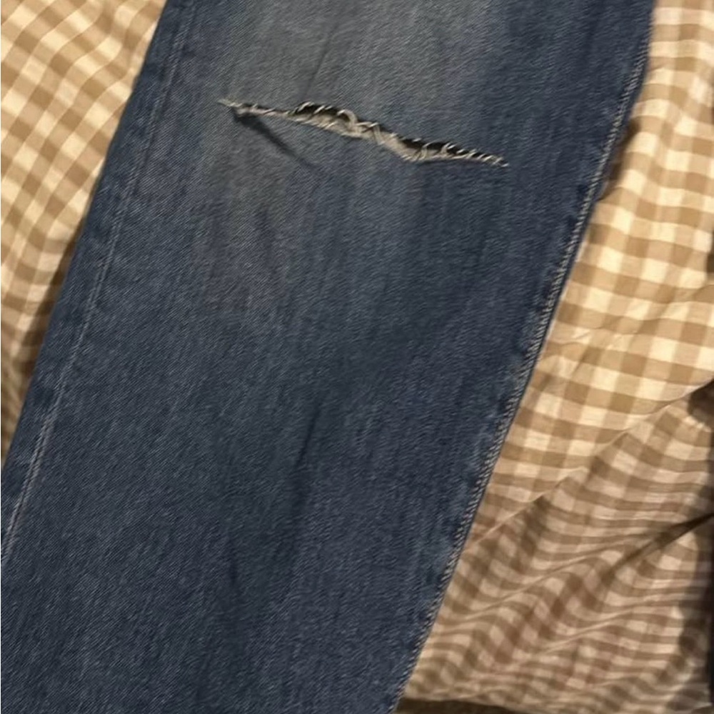 Old Navy Blue High-Rise Jeans - Picture 2 of 5